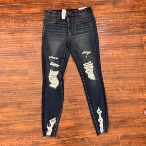 NWT American Eagle super stretch super hi-rise 12L